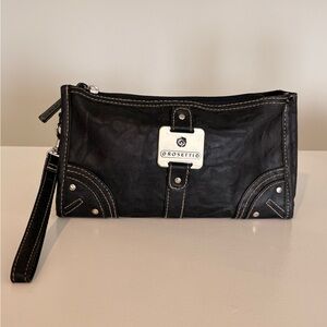 Rosetti Black Wristlet Clutch